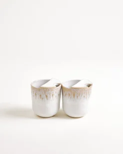 Copa Alto Set of 2 small to-go cups sand white