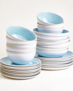 Cordoama Geschirr-Set classic aqua 32-teilig
