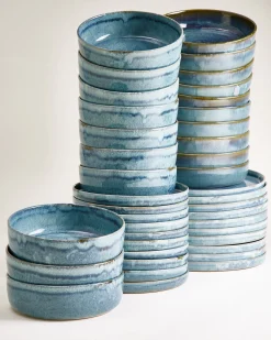 Cordoama Geschirr-Set grünblau 40-teilig