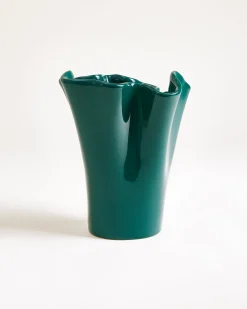 Duna vase M dark green