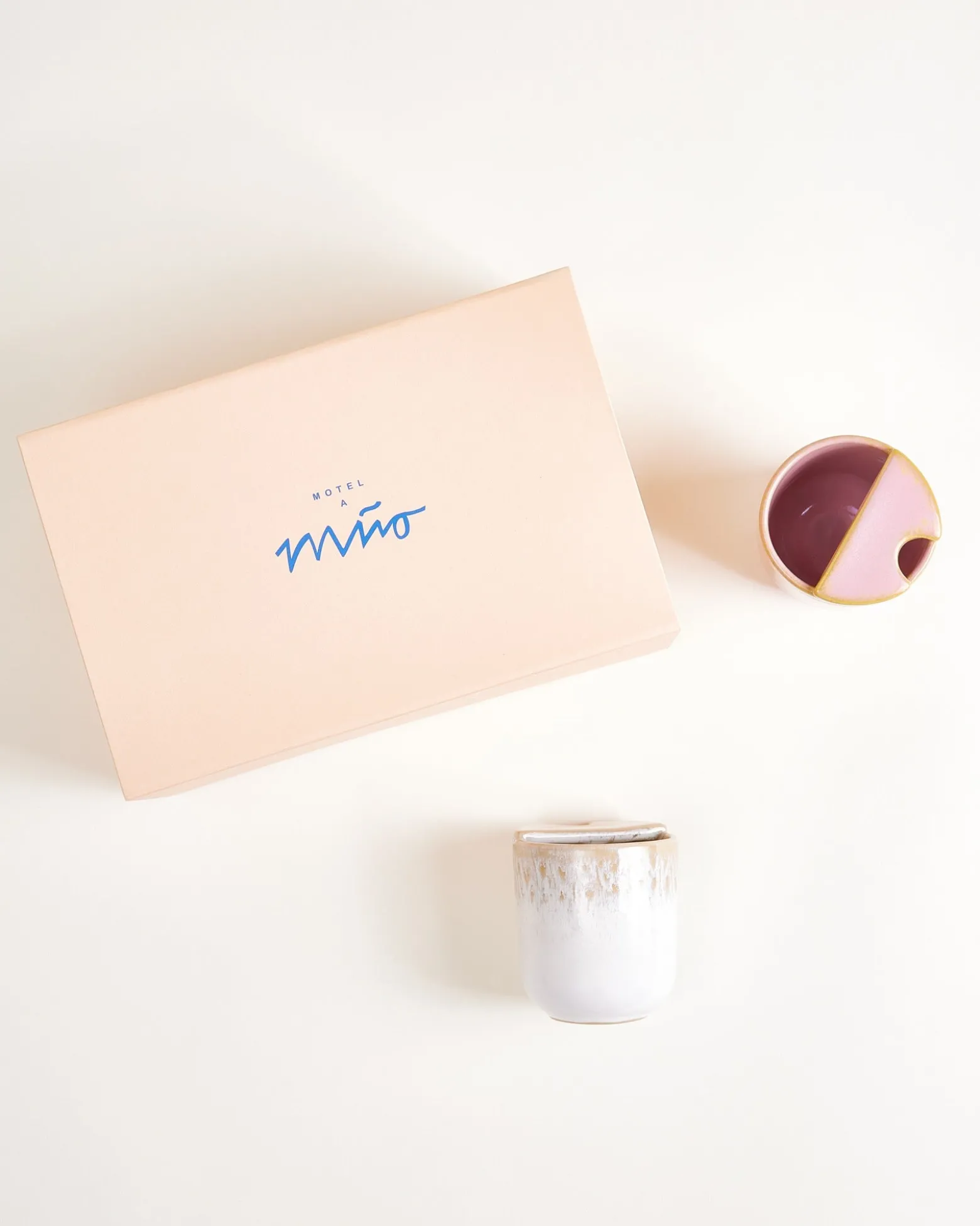 Gift Set Copa Alto Small To-Go cups sand rosé 3 pieces