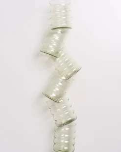 Joia Glas groß bubble smaragd 6er-Set