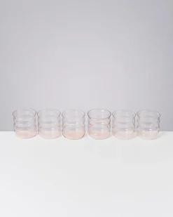 Joia Glas klein bubble rosé 6er-Set
