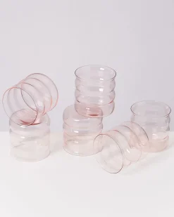 Joia Glas klein bubble rosé 6er-Set