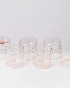 Joia Glas klein bubble rosé 6er-Set
