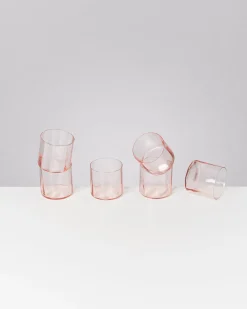 Joia Glas klein flower rosé