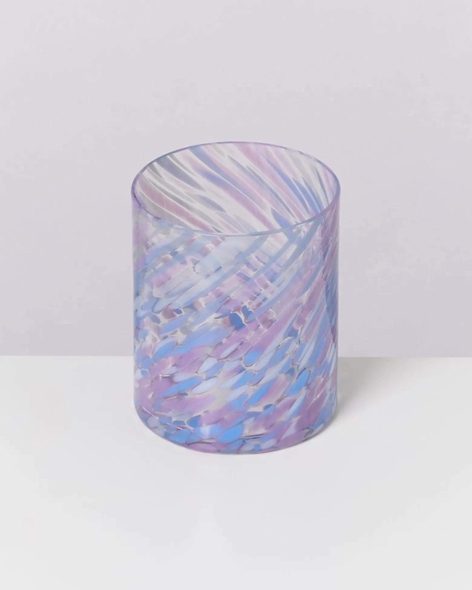 Joia - Glass large drops blue lilac