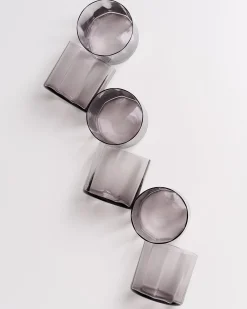 Joia - Set of 6 glasses flower amethiste