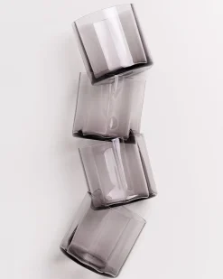 Joia - Set of 4 glasses flower amethiste
