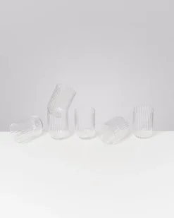 Joia - Set of 6 glasses riffled classic