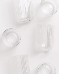Joia - Set of 6 glasses riffled classic