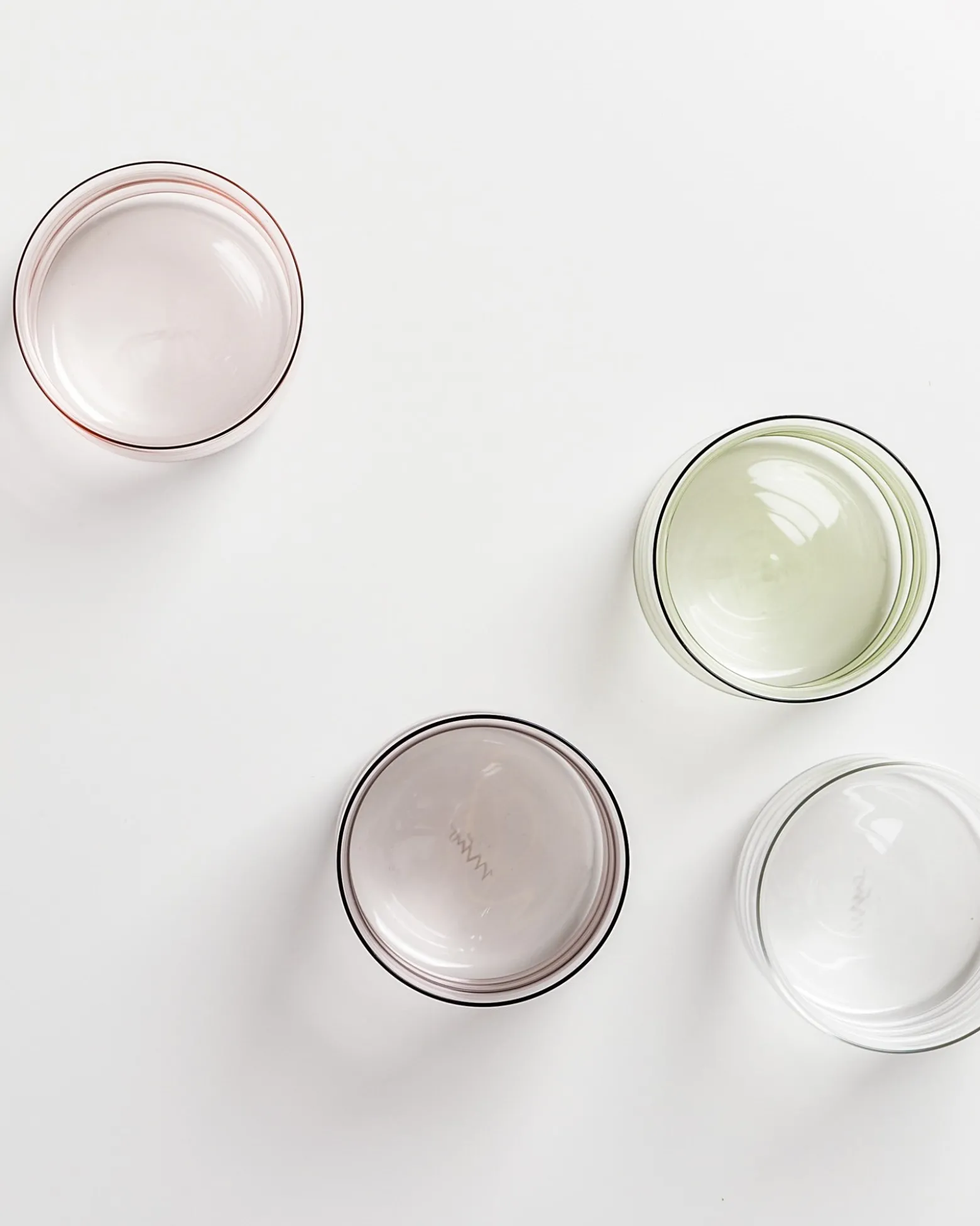 Joia - Set of 4 glasses small bubble mix