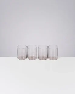 Joia - Set of 4 glass large amethyst