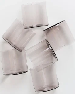 Joia - Set of 6 glass small amethist