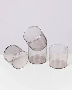 Joia set of 4 glass small amethist