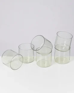Joia - Set of 6 glass small emerald