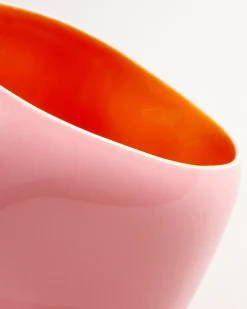 João vase L rose orange