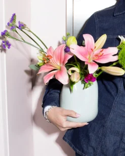João vase M lightblue sage