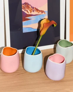 João vase S light blue blue