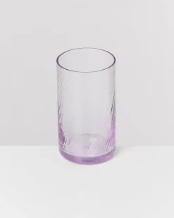 Leiria - Glass riffled purple