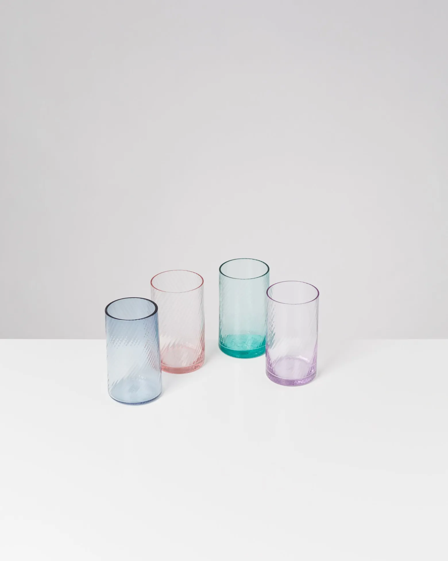 Leiria - Glass riffled purple