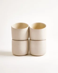 Lorosa Becher groß sand 4er-Set