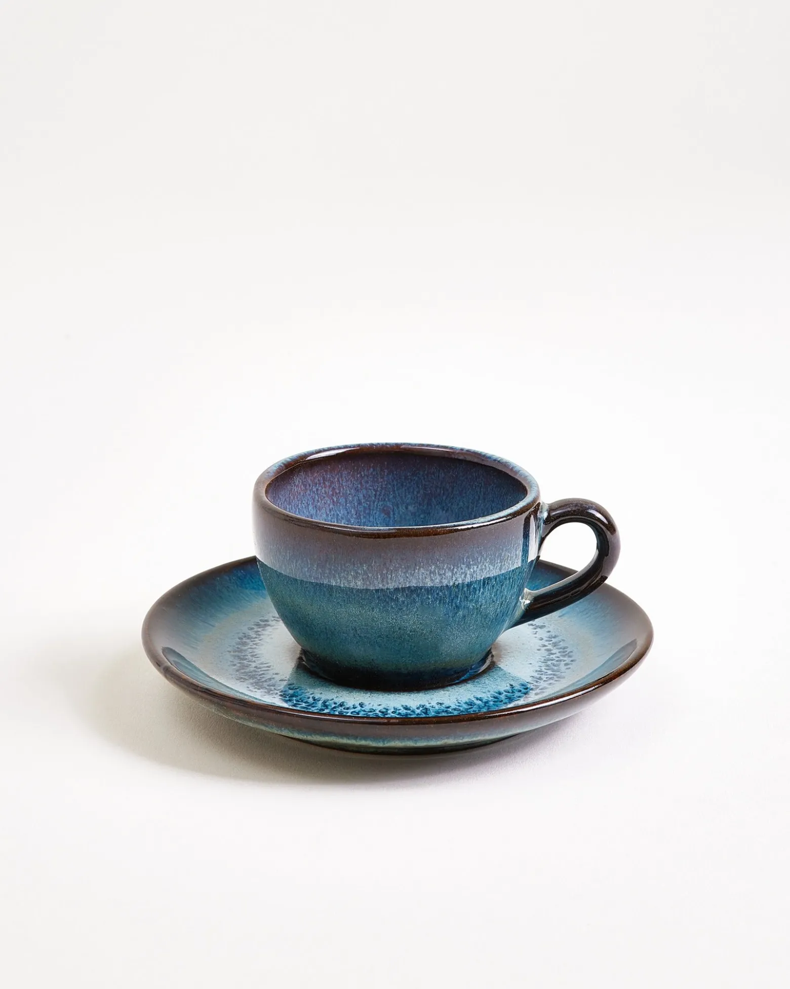 Madeira Espressotasse & Espressountertasse classic grünblau 4er-Set