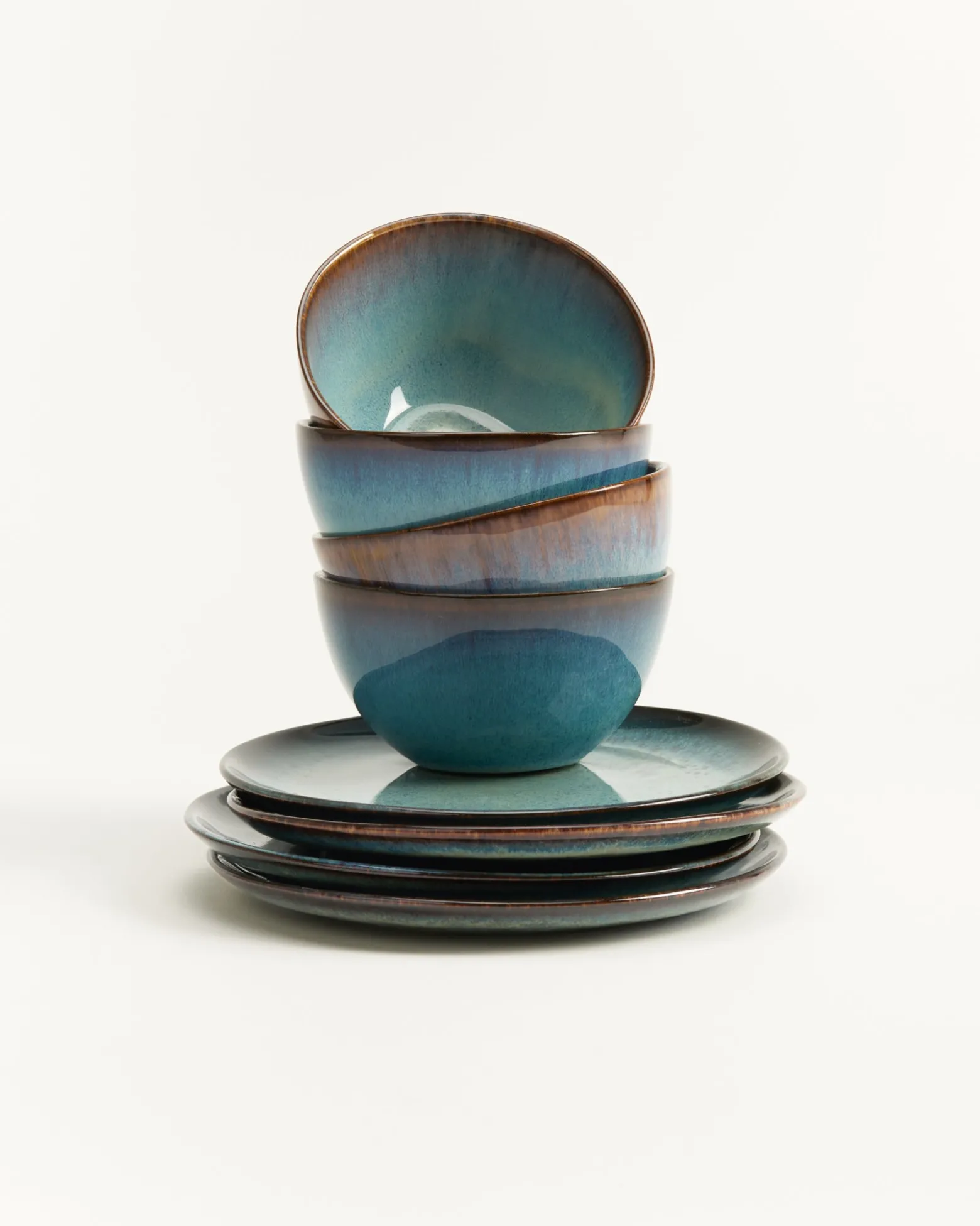 Madeira Frühstücks-Set grünblau 8-teilig