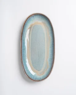 Madeira Servierplatte XL grünblau
