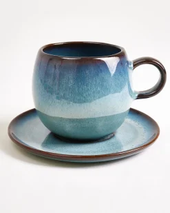 Madeira Tasse groß grünblau