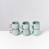 Mae - Set of 6 Mugs small mint