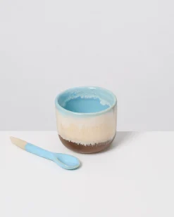MaM x Mälzer&Fu Affogato cup & spoon light blue brown