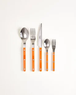 MaM x Sabre Paris Besteck 5er-Set orange off-white