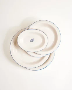 MaM x Sabre Paris Teller-Set blau 5-teilig