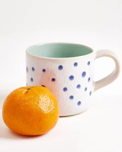 Nódoa - Large mug dotted mint blue Set of 4