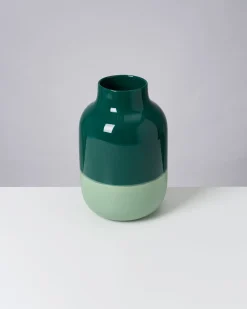 Nuno - Vase L dark sage green