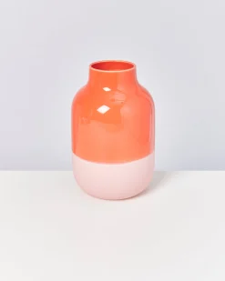 Nuno vase L - rose coral
