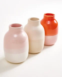 Nuno - Vase Set of 3 pink sand coral