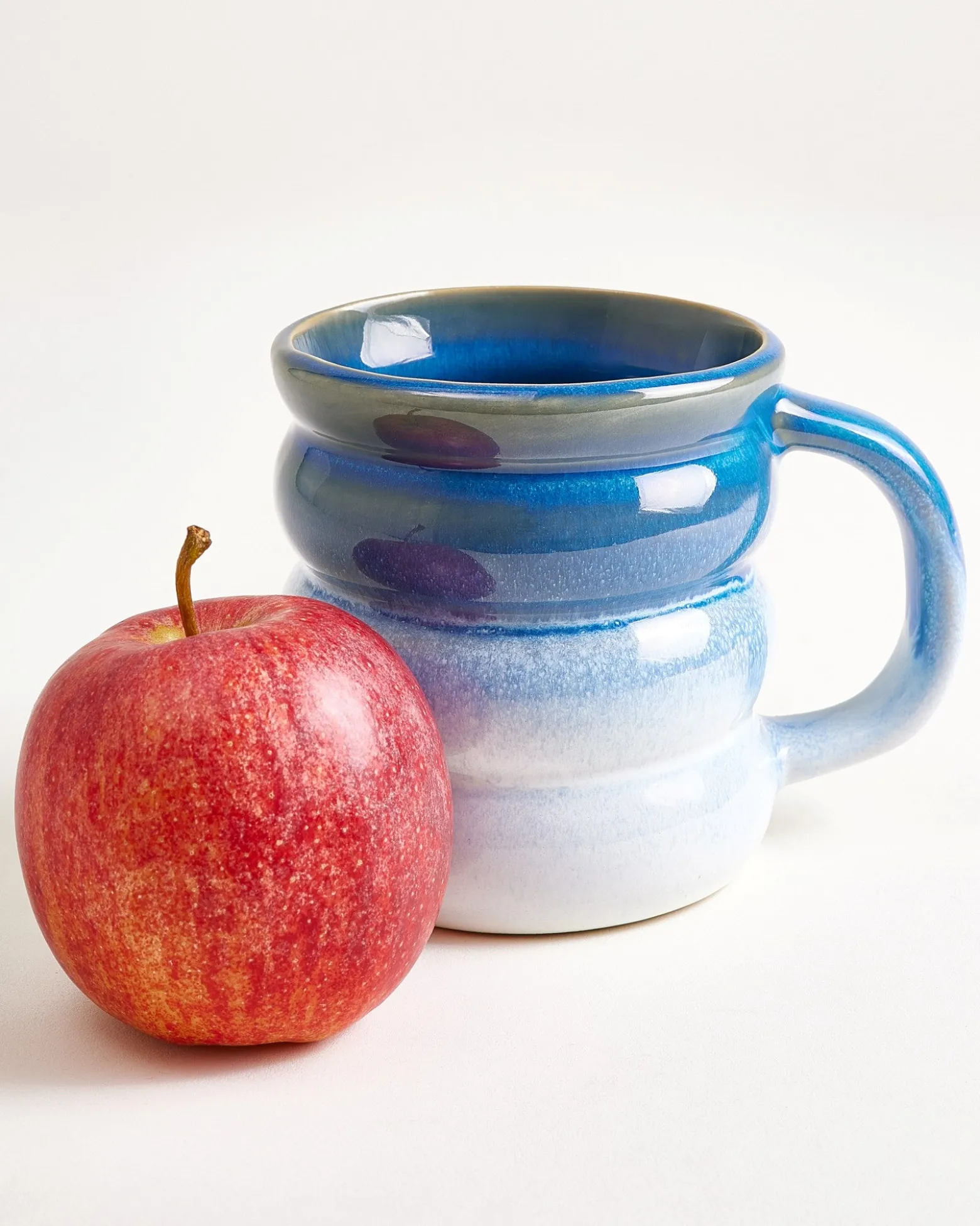 Ombra - Large mug Bubble dark blue light blue Set of 4