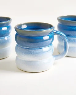 Ombra - Large mug Bubble dark blue light blue