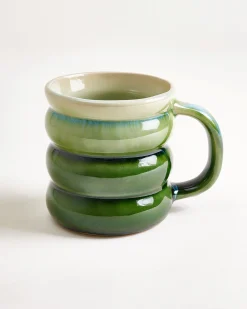 Ombra - Large mug Bubble green dark green