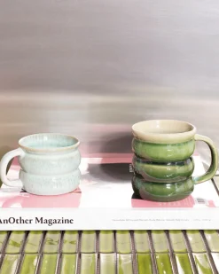 Ombra - Large mug Bubble green dark green