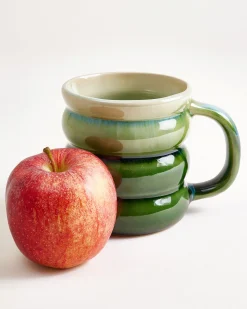 Ombra - Large mug Bubble green dark green