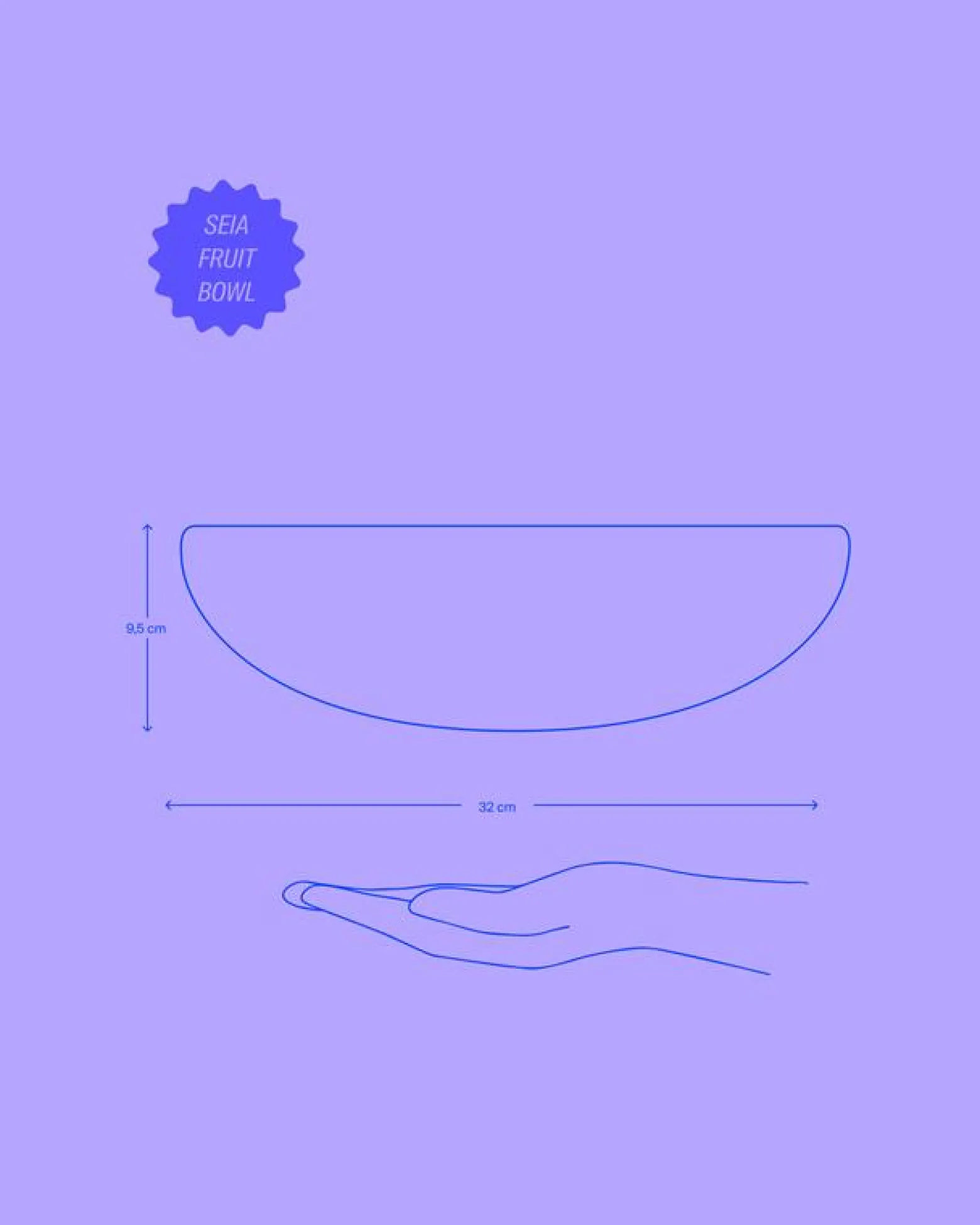 Seia - Fruit bowl orange