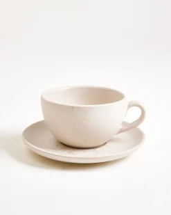 Sintra Cappuccino Cup & Small Saucer classic sand
