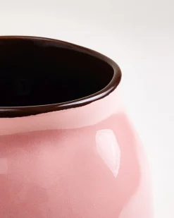 Sombra vase M pink brown