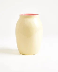 Sombra - Vase M yellow pink