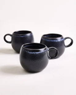 Turmalina - Set of 6 espresso mugs black