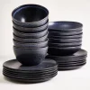 Turmalina - Tableware set black 24 pieces