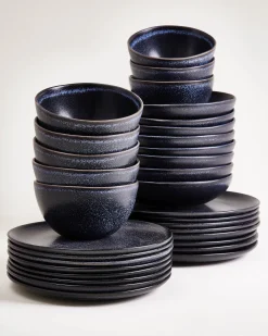 Turmalina - Tableware set black 32 pieces